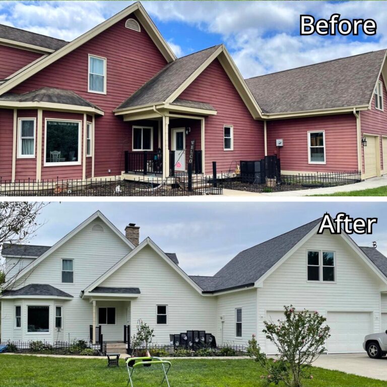 Stunning transformation by house painters near me in Connecticut - exterior painting.