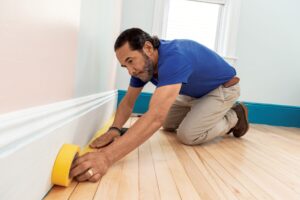 House painters near me expertly preparing trims in Connecticut.