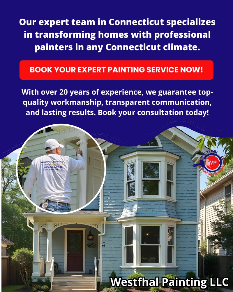 Special offer for exterior painting services in Connecticut, displayed on a promotional banner.