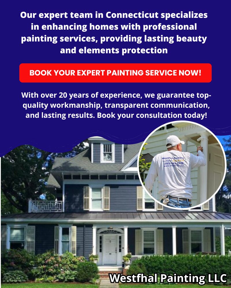 Promotional banner showcasing how exterior painting increases home value in Connecticut.